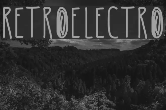 RetroElectro Font examples
