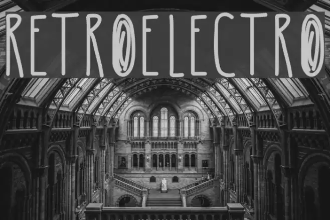 RetroElectro Font examples
