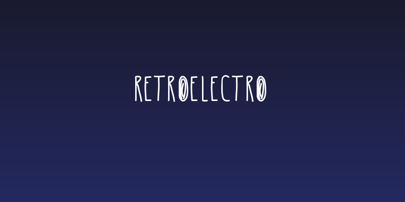 RetroElectro Social Header