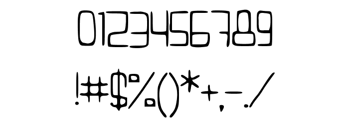 RetroRocket Font OTHER CHARS