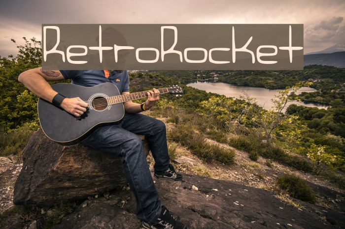 RetroRocket Font examples