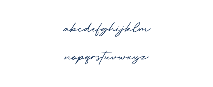 RetroSignatureRegular Lowercase
