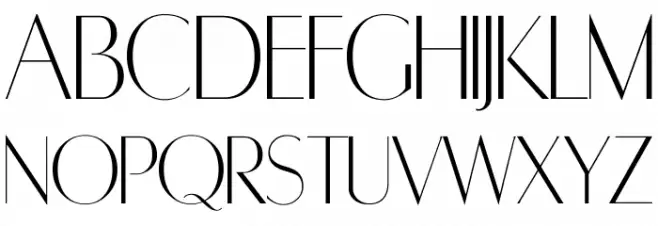 RetroSuperSkinny Fonte MAIÚSCULAS