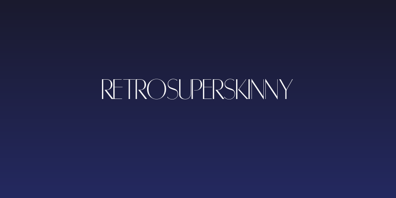 RetroSuperSkinny Social Header