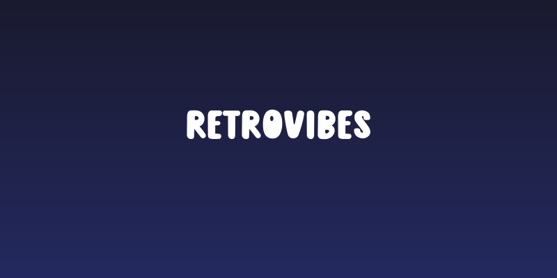 RetroVibes Social Header