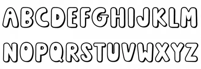 RetroVibes フォント 小文字