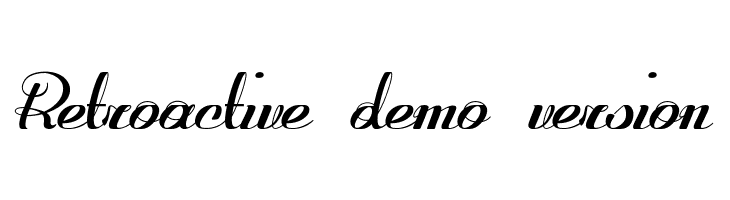 Retroactive_demo-version  font caratteri gratis