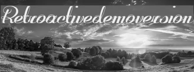 Retroactive_demo-version Font examples