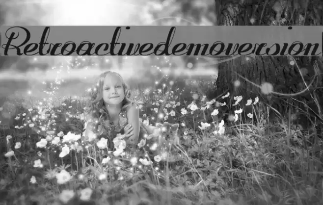 Retroactive_demo-version Font examples