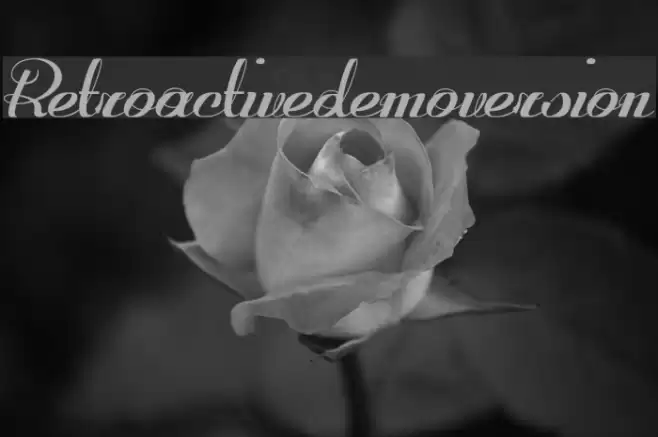 Retroactive_demo-version Font examples