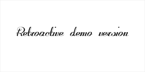 Retroactive_demo-version Logo
