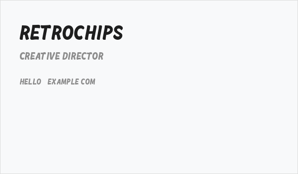 Retrochips Business Card