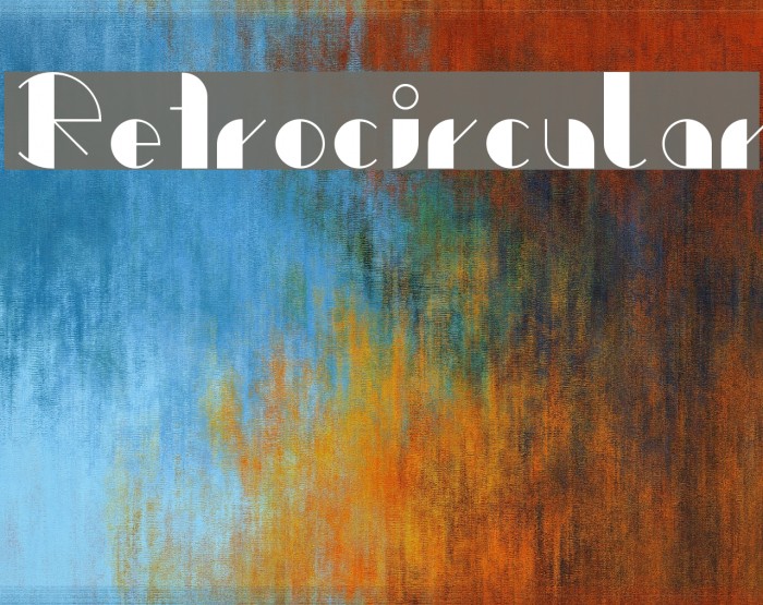 Retrocircular Font examples