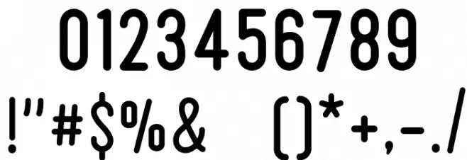 Retrocycles Font OTHER CHARS