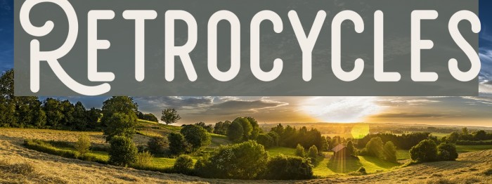 Retrocycles Font examples
