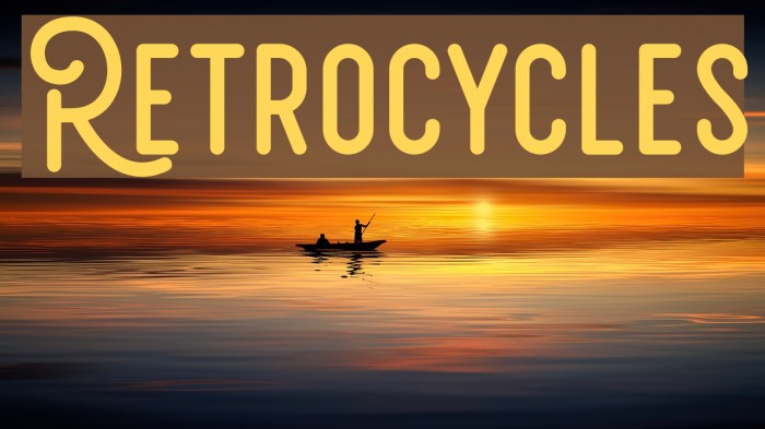 Retrocycles Font examples