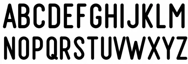 Retrocycles फ़ॉन्ट लोअरकेस