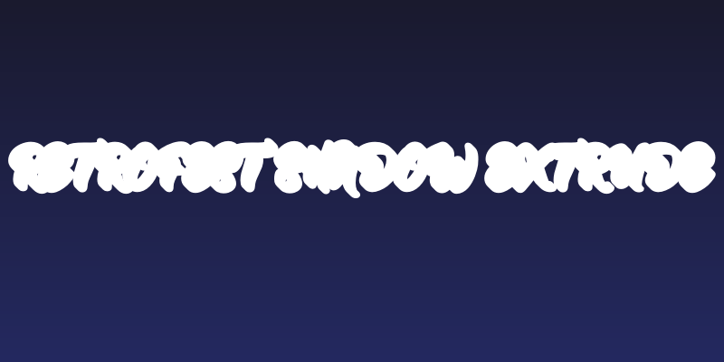 Retrofest Shadow Extrude Social Header