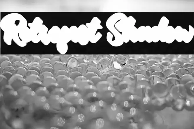 Retrofest Shadow Font examples