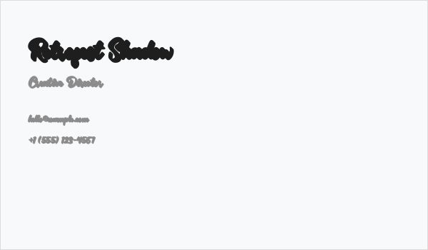 Retrofest Shadow Business Card