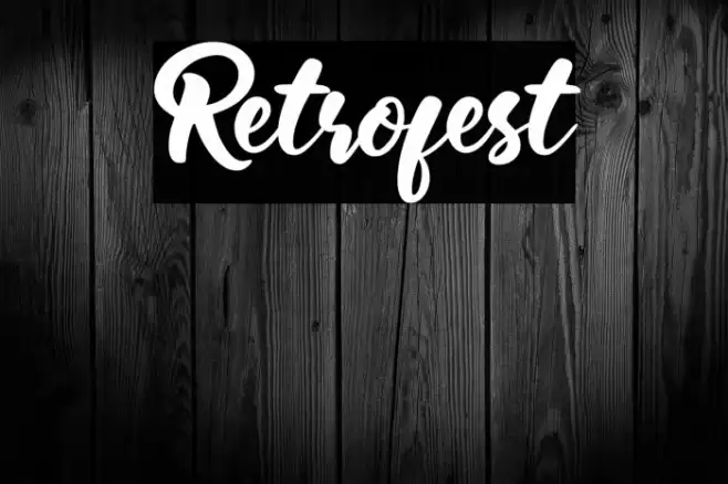Retrofest Font examples