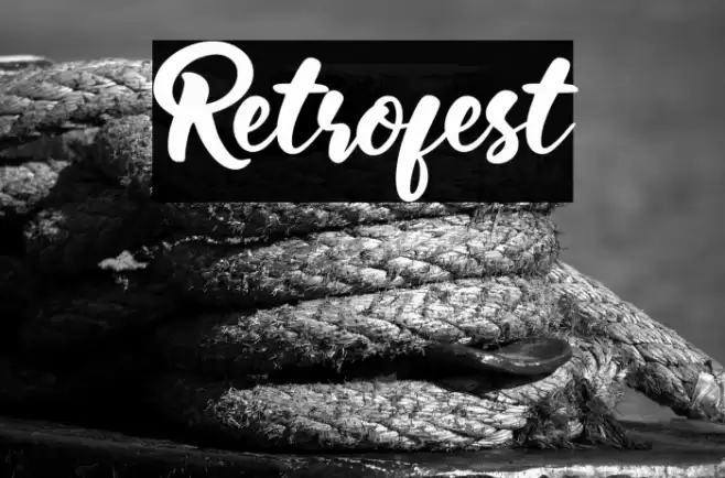 Retrofest Font examples