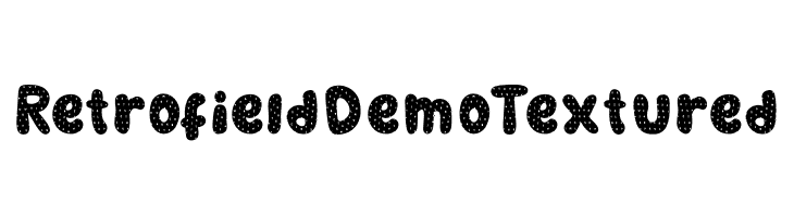 RetrofieldDemoTextured  Frei Schriftart Herunterladen