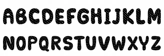 RetrofieldDemoTextured フォント 大文字