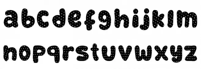 RetrofieldDemoTextured Caratteri MINUSCOLO