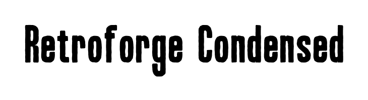 Retroforge Condensed  font caratteri gratis