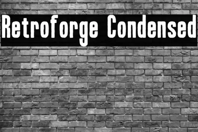 Retroforge Condensed Fuentes examples