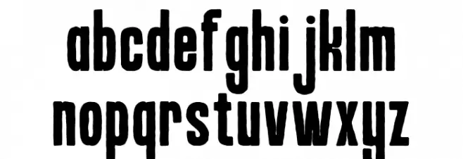 Retroforge Condensed Fuentes MINÚSCULAS