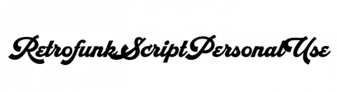 RetrofunkScriptPersonalUse  Fuentes Gratis Descargar