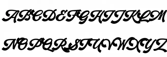 RetrofunkScriptPersonalUse Caratteri MAIUSCOLE