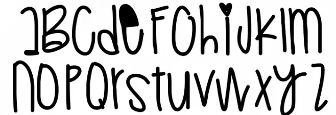 Retrogenious Font Litere mari