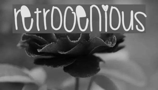Retrogenious Font examples