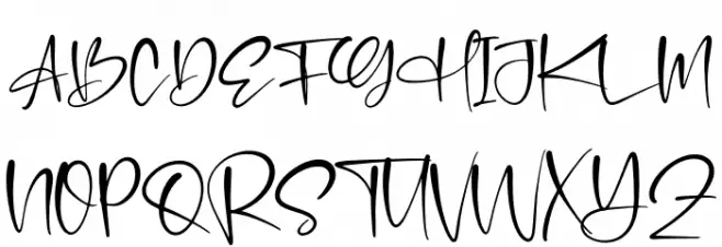Retrogenta Schriftart Groß