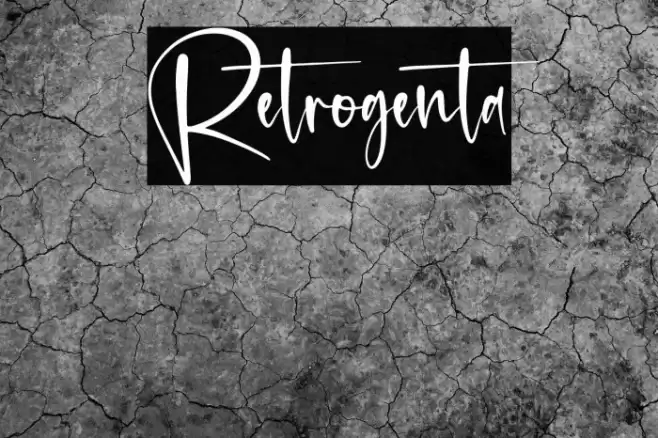 Retrogenta Font examples