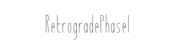 Retrograde Phase I  Frei Schriftart Herunterladen