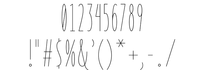 Retrograde Phase I Font OTHER CHARS