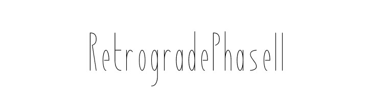 Retrograde Phase II  Fuentes Gratis Descargar