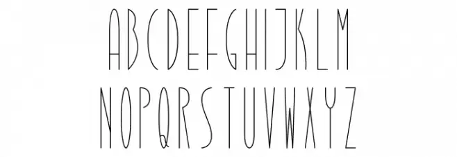 Retrograde Phase II Schriftart Groß