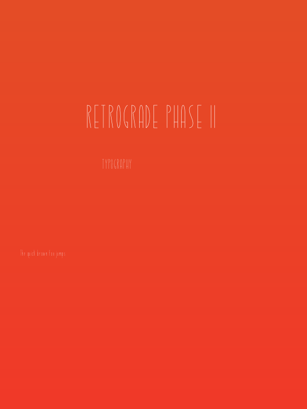 Retrograde Phase II Poster