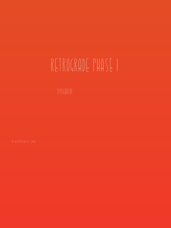 Retrograde Phase I Poster