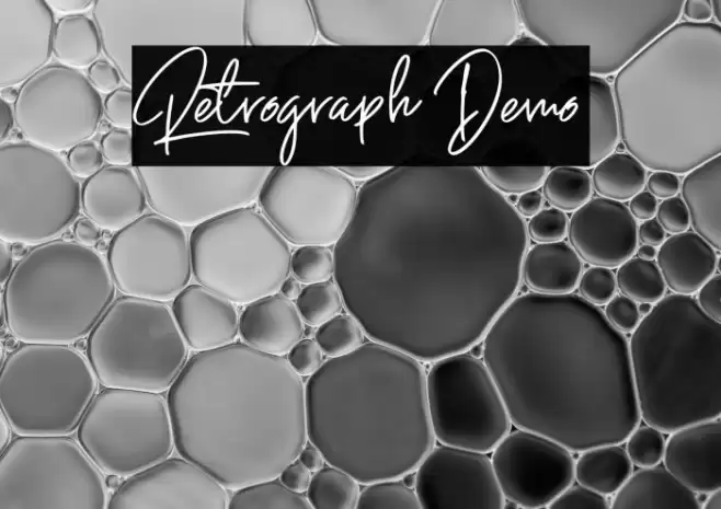 Retrograph Demo Fuentes examples