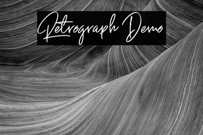 Retrograph Demo Fuentes examples