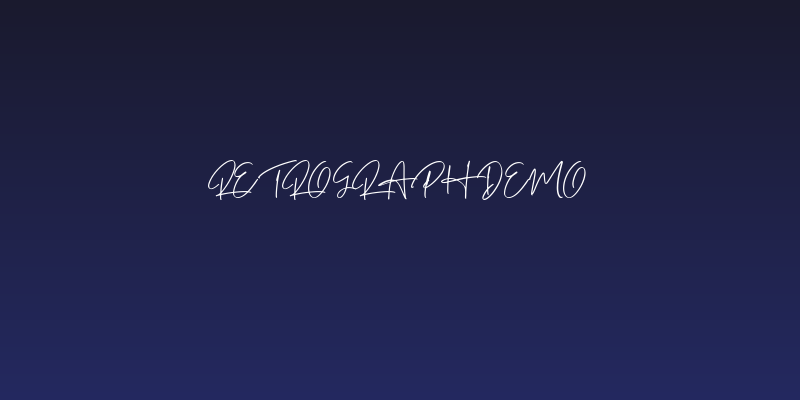 Retrograph Demo Social Header