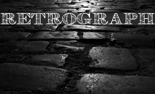Retrograph Font examples