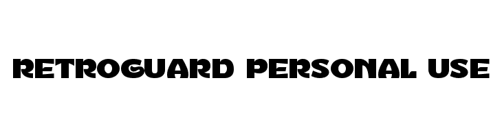 Retroguard Personal Use  لخطوط تنزيل