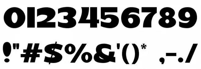 Retroguard Personal Use Font OTHER CHARS